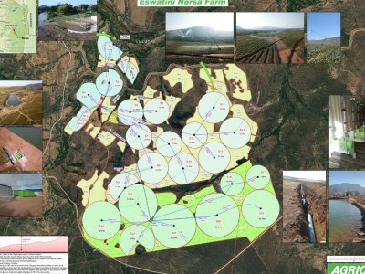 Agrico Eswatini irrigation field map