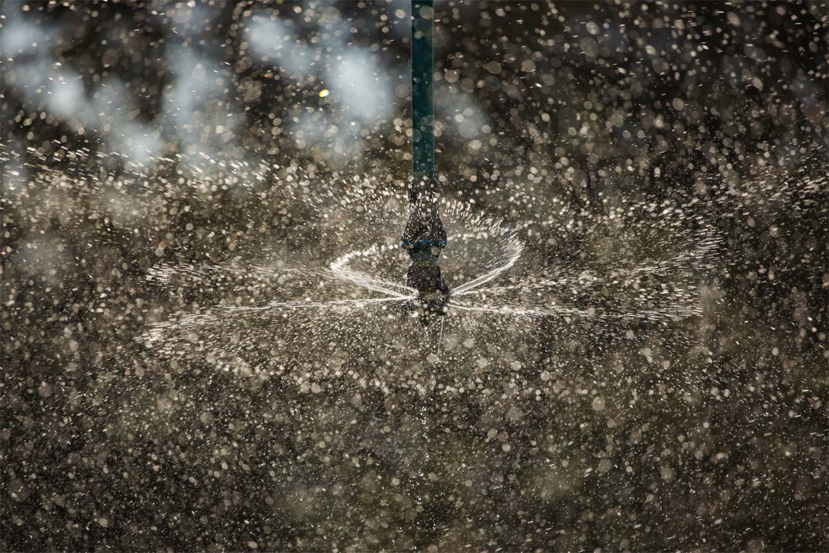Rotating sprinkler irrigation component