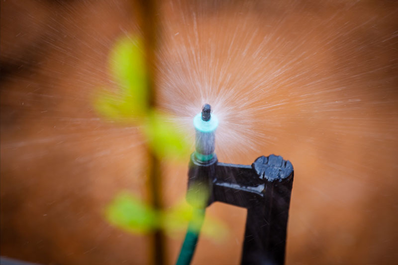 Running micro irrigation sprinkler