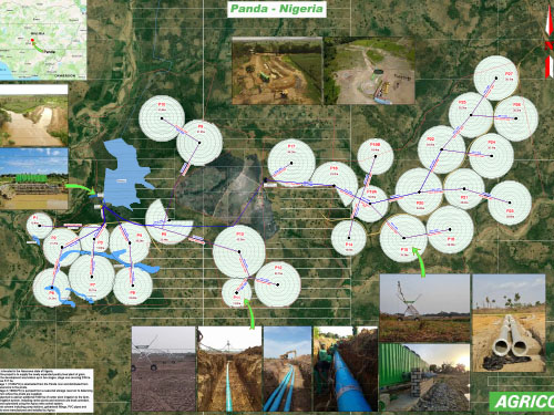 Nigeria irrigation field map